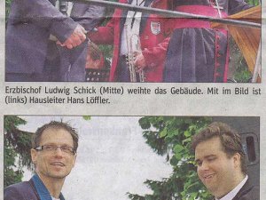 Einweihung Haus am Knock durch Erzbischof Ludwig