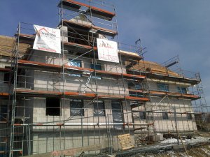 Rohbaufertigstellung Knock Ansicht Speisesaal