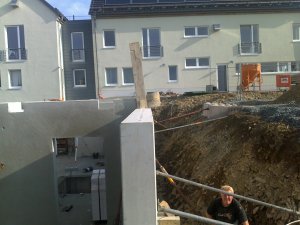Kellerbau Fertigteile Aufzug